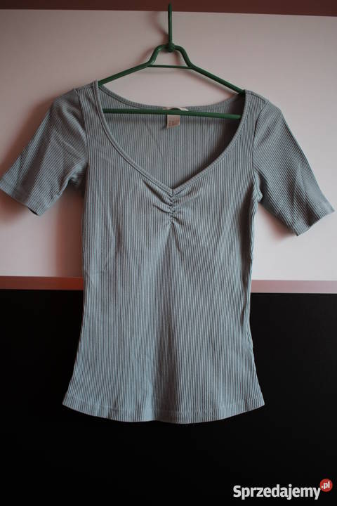 Miętowa koszulka tshirt hm xs 34 s 36 top kujawsko-pomorskie sprzedam