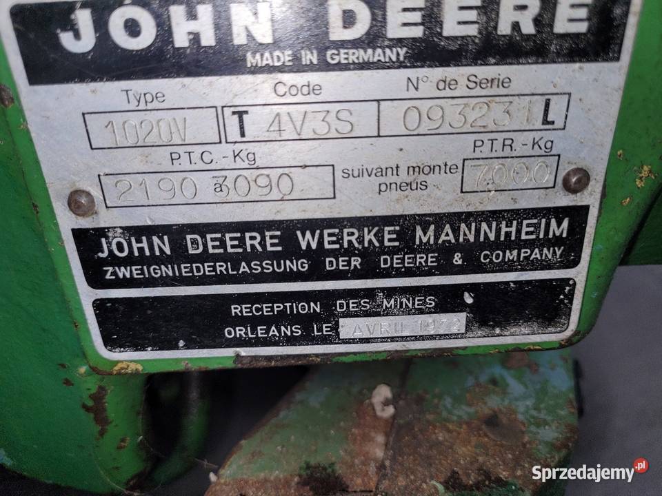 John deere 1020V sadowniczy śląskie