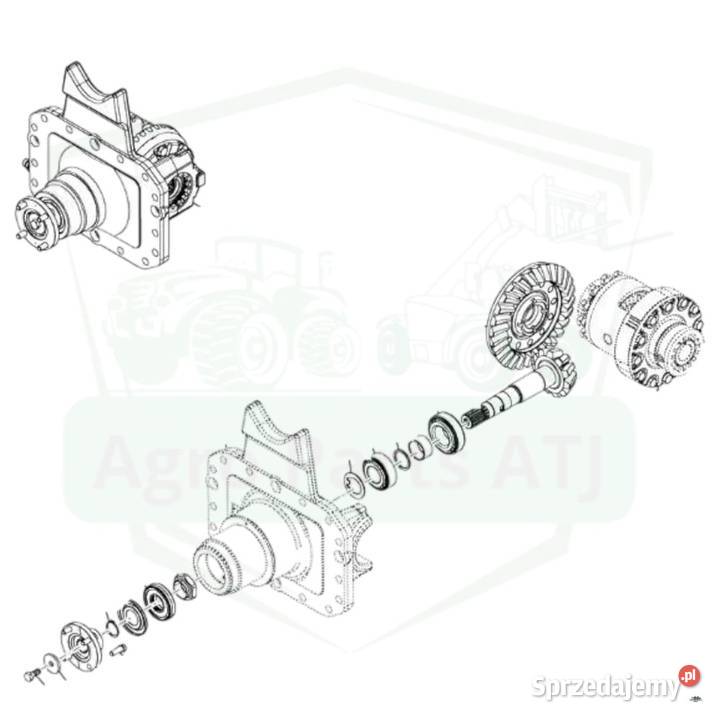Mechanizm różnicowy 1128 CNH 5801691579 47129159 Ciechanowiec