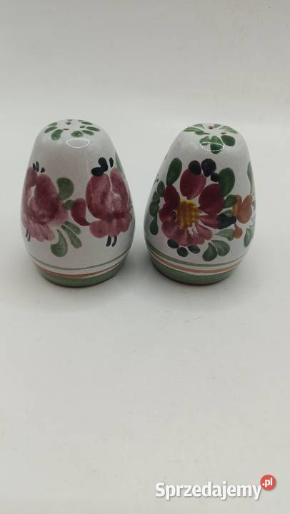 Ceramiczny zestaw na sól i pieprz ręcznie