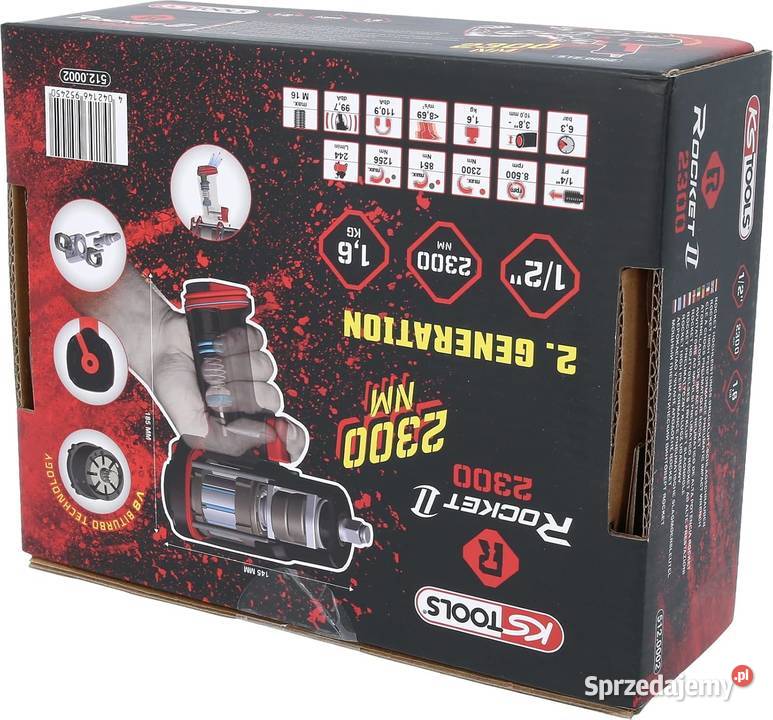 Klucz Pneumatyczny 12 2300Nm KS Tools Rocket lubelskie Korczów