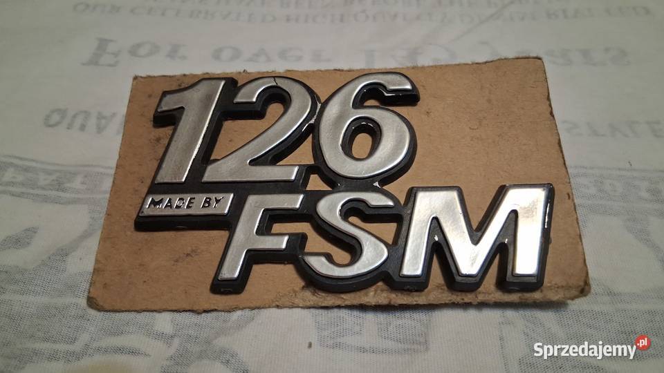 Nowe emblematy Fiata 126p Akcesoria samochodowe Chrzanów sprzedam