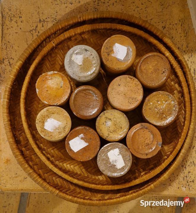 Stare KAŁAMAŻEWAZONOKI z ceramiki 12 w pomarańczowy Lublin sprzedam