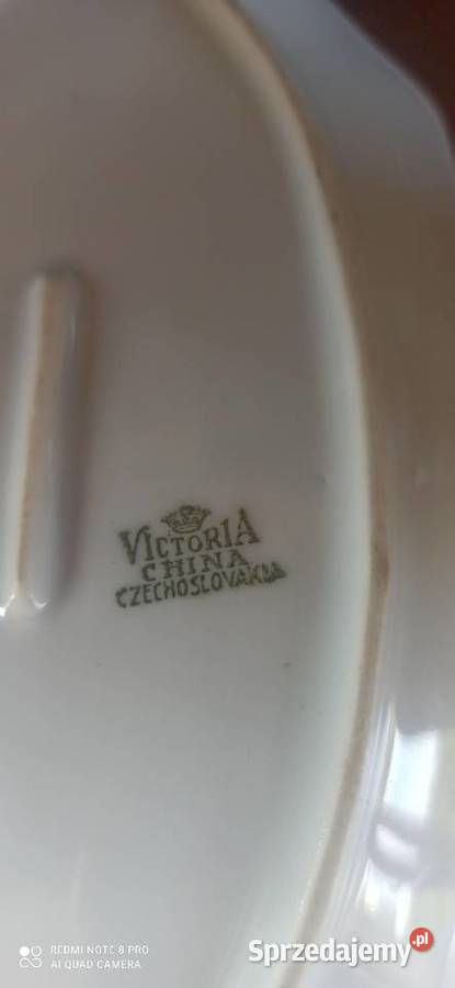 Patera podłużna Winne grono SygVictoria Porcelana i szkło Porcelana i szkło