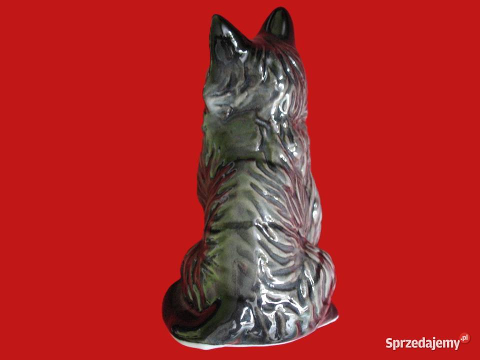 Kot figurka mały uroczy kotek 11 x 7 x 55 szary mazowieckie Siedlce