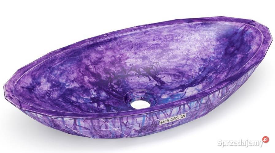 Umywalka 60 DIAMOND BASIC FANTASIA fioletowy i Warszawa