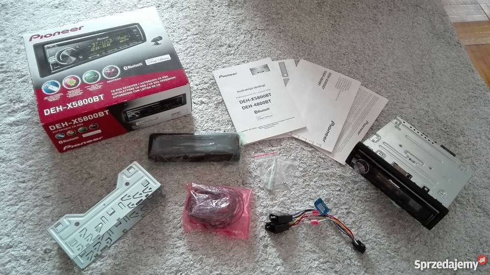 Pioneer DEHX5800BT Nowy Komplet Usb Aux BT CD Pszów sprzedam