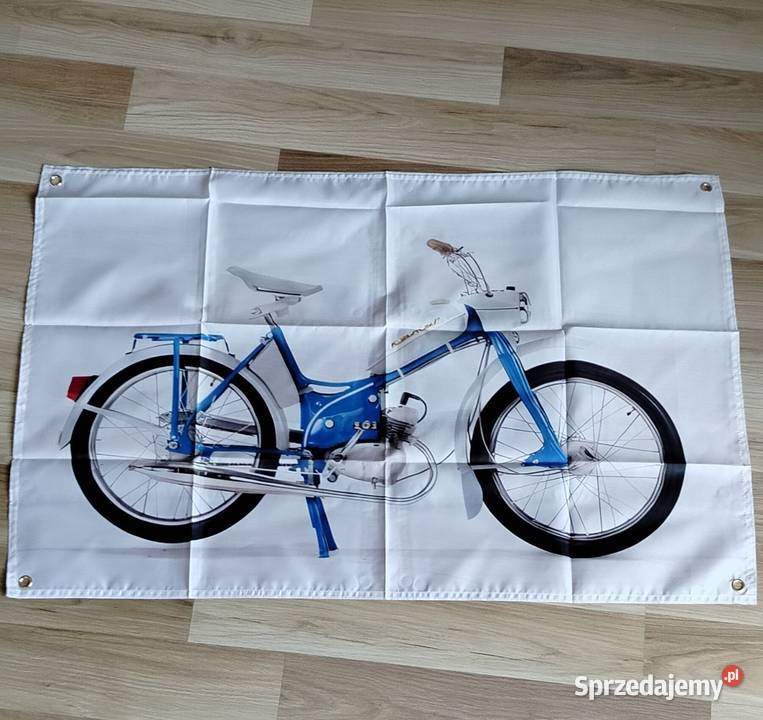 Baner 90x60 materiał fiat 126p Maluch Wigry 3 wielkopolskie Gniezno