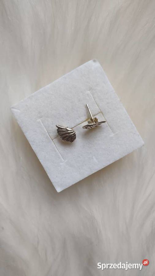 Małe kolczyki skrzydełka Olkusz