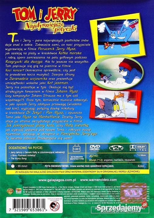 TOM i JERRY NAJSŁYNNIEJSZE POTYCZKI CZĘŚĆ 1 Kalisz