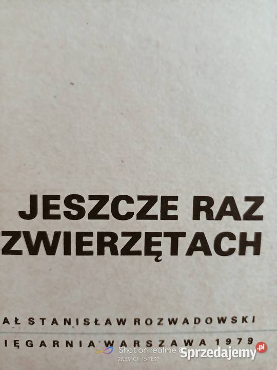 Jeszcze raz o zwierzętach książki Warszawa mazowieckie