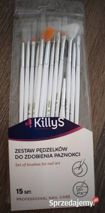 Zestaw pędzelków do zdobienia paznokci 15 sztuk Chełmno sprzedam