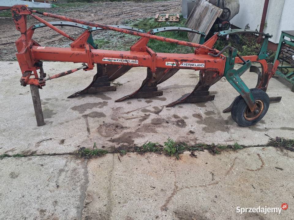 Pług Kverneland 4 skibowy na resorze 16 zagonowy