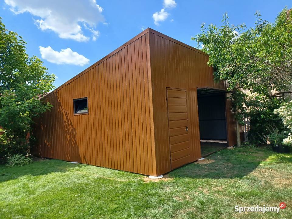Garaż Blaszany 7x7 Drewnopodobny Garaże Blaszane Jabłonka Kościelna sprzedam