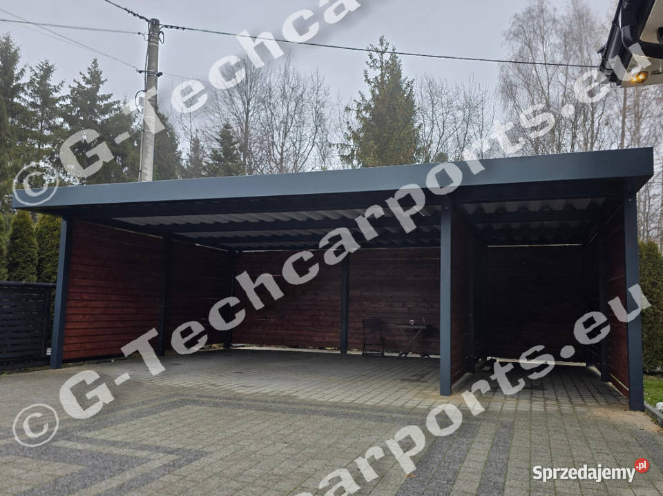 Wiata stalowa garażowa 6x6 carport 2 stanowiska Jastrzębie-Zdrój