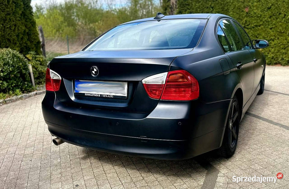 BMW 320 BMW 320i e90 150 Sedan Czarny Mat 2xPDC możliwa zamiana Wrocław