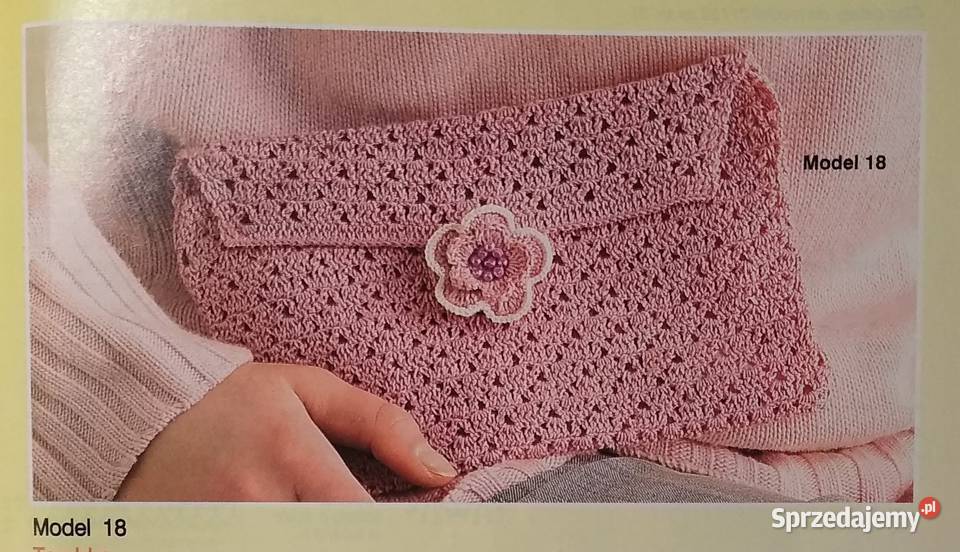 Dama w swetrze 72005 szydełko miesięcznik Czasopisma Książki i Podręczniki Gdańsk