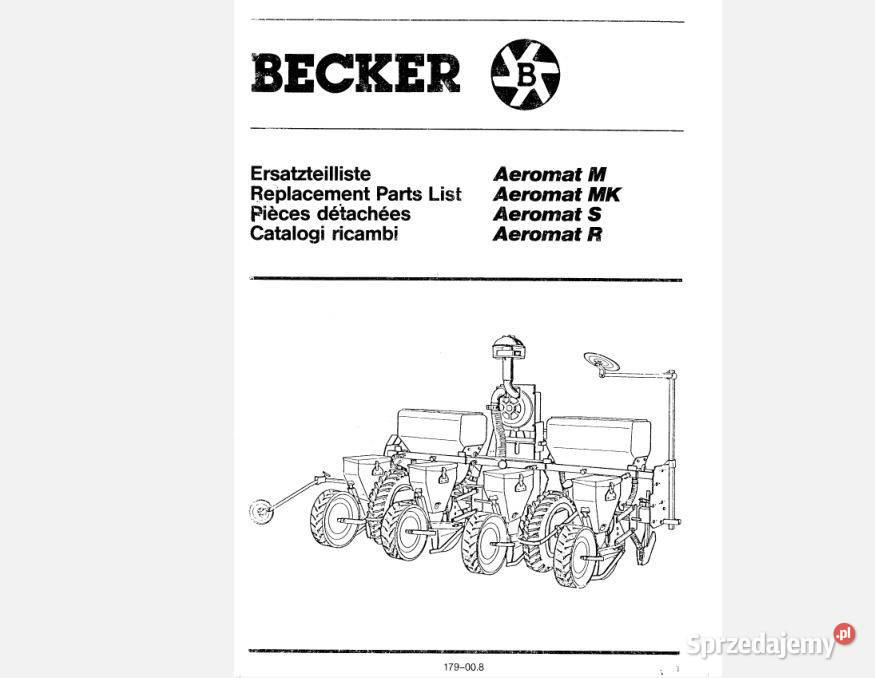 Becker Aeromat 87 89 MMKS R katalog częsci Kielce