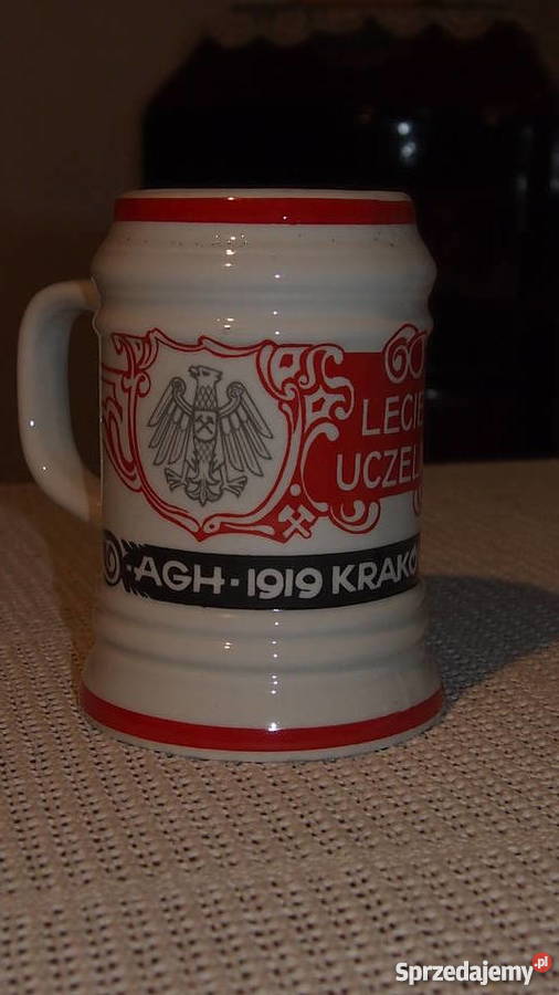AGH w Krakowie kufel okolicznościowy 60 lecie Tychy