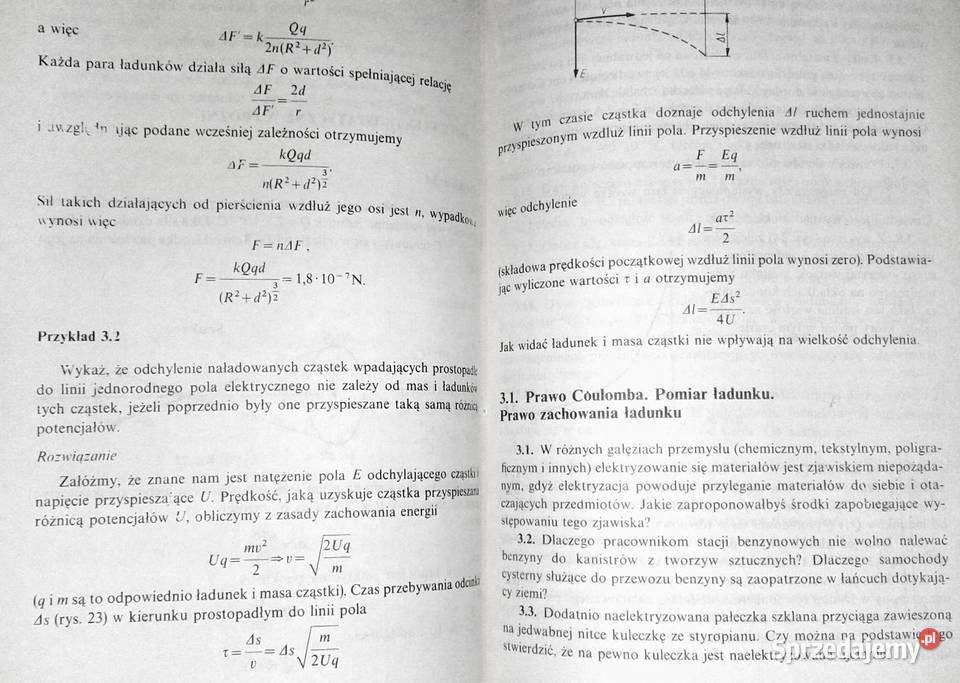 Zbiór zadań z fizyki kl 2 LO i tech H Kaczorek Rok wydania 1985 lubelskie Chełm sprzedam