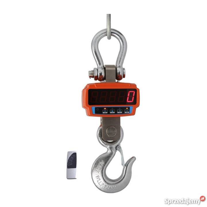 Waga magazynowa hakowa 5 ton 2 piloty Poczesna