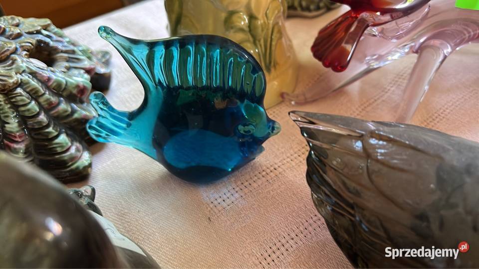 Figurka szklana rybka Manufaktura Bergdala pomorskie Gdańsk sprzedam
