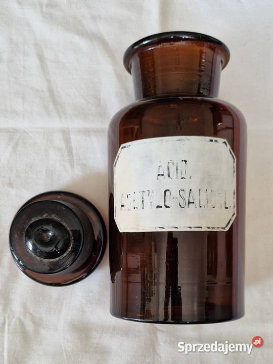 Stary słój apteczny 3l ze szlanym korkiem szkło Warszawa