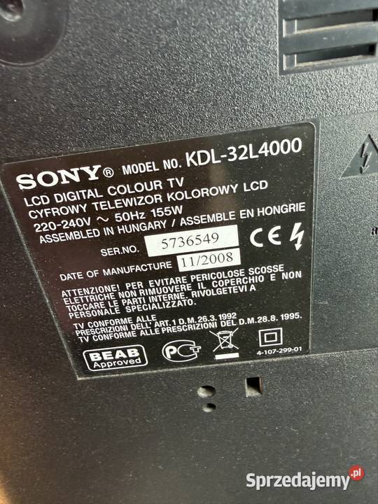 Telewizor marki Sony Sosnowiec