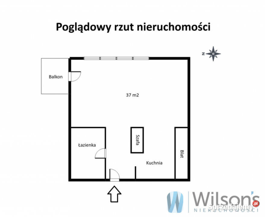 Mieszkanie 37m2 1 pokój Warszawa Obrońców własność