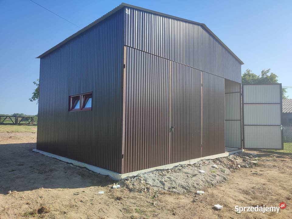 Garaż blaszany 6x6 Magazyn Rolny Garaże Blaszane 247zł/m2 mazowieckie