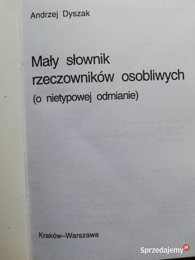 Mały słownik terminów gramatycznych rzeczowników Książki naukowe i popularnonaukowe małopolskie sprzedam