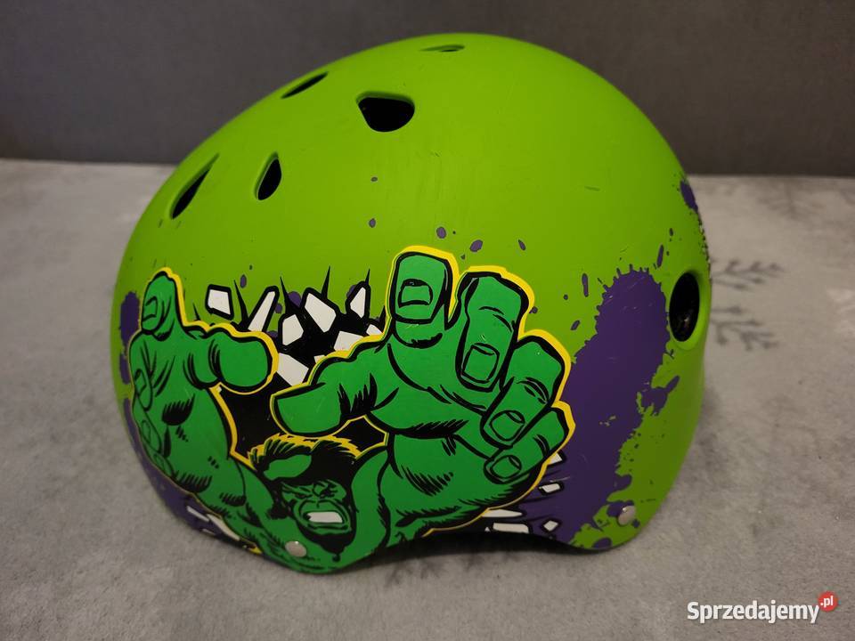 Kask Sportowy Avengers HULK Zielony rozmiar M mazowieckie Warszawa