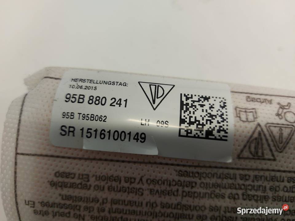 PORSCHE MACAN S 95B Poduszka powietrzna Airbag osobowe