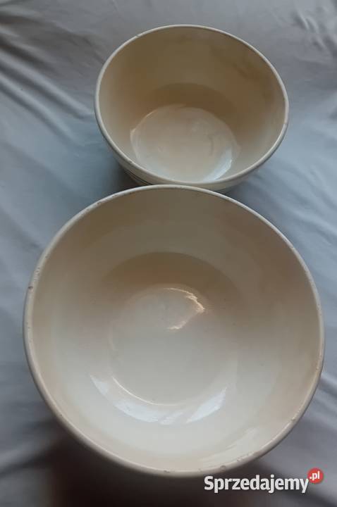 Dwie miski fajansowe Włocławek fason Barbara sprzedam