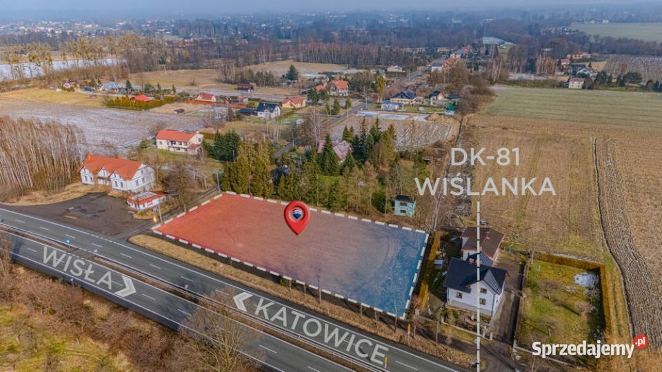 Teren inwestycyjny DK 81 Wisła Katowice 3073m2