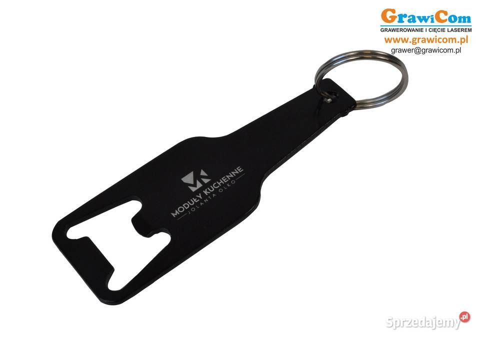 Otwieracz reklamowy logo grawer 50 czarny czarny Leżajsk