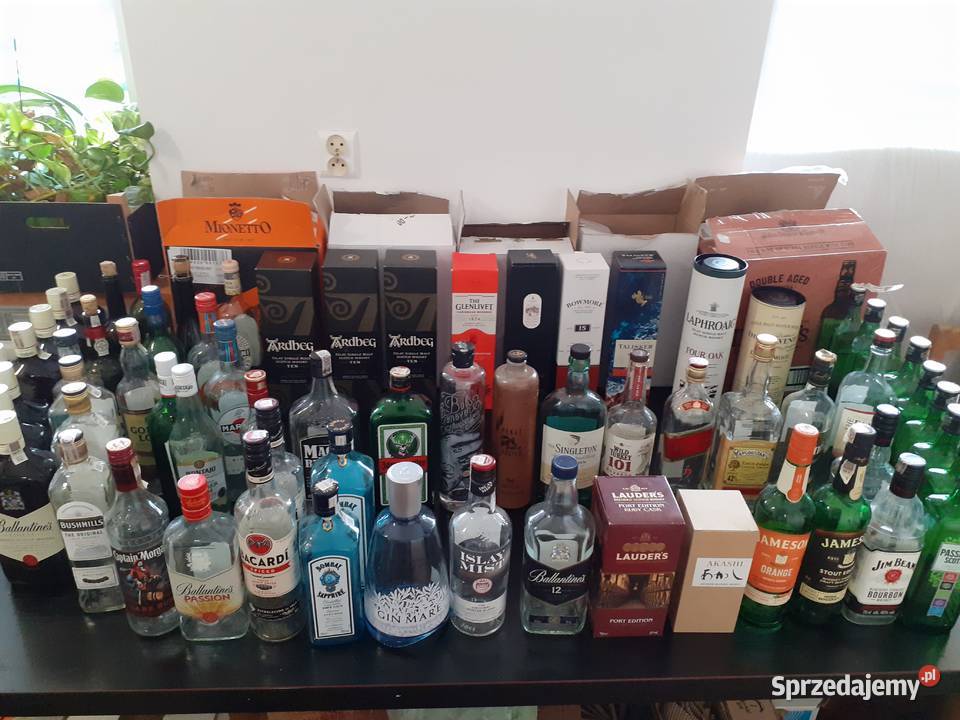 Butelki szklane Whisky Gin Wino Rum Liker Warszawa