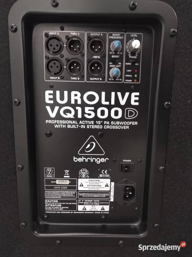 Sprzedam Behringer VQ1500D mikserym nagłośnienie Przedbórz