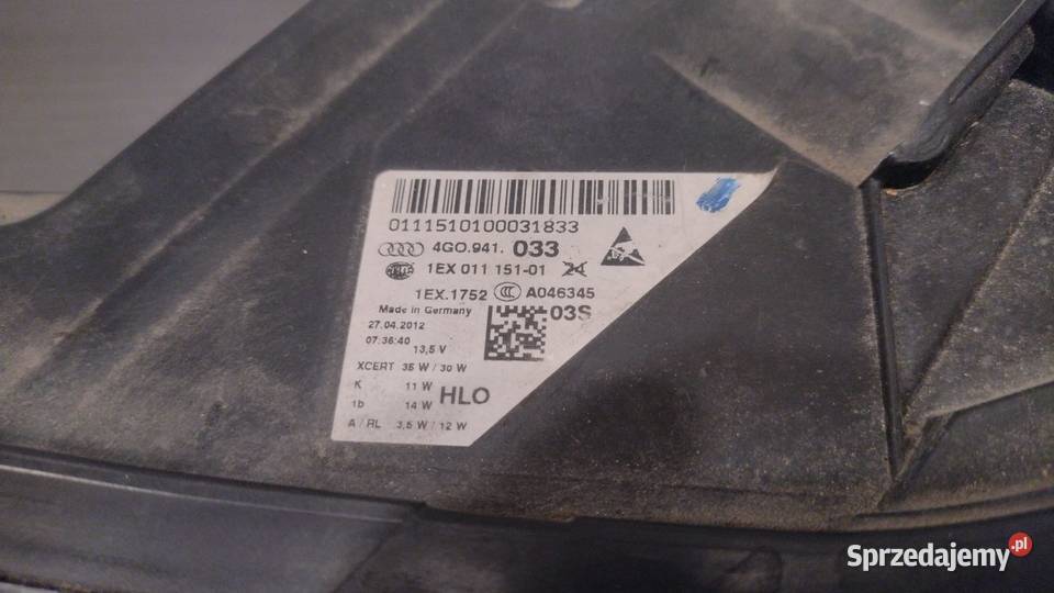 Audi A6 C7 lampa lewa full led 2013 Słupsk