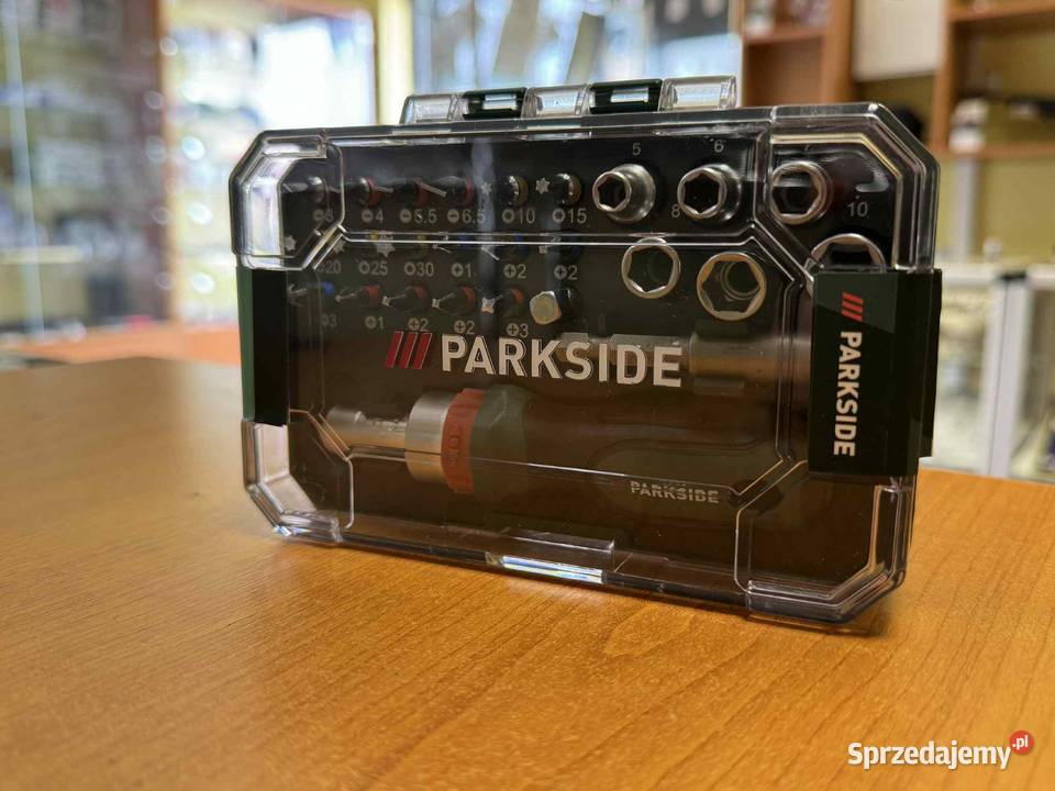 Parkside zestaw bitów i nasadek z wkrętakiem