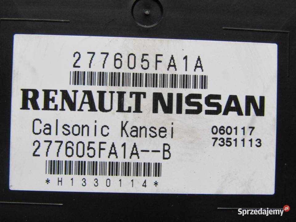 MODUŁ KLIMATYZACJI NISSAN MICRA K14 277605FA1A osobowe