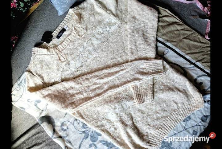 NOWY z Metką 100 BAWEŁNIANY sweter sweterek Xs S Leszno