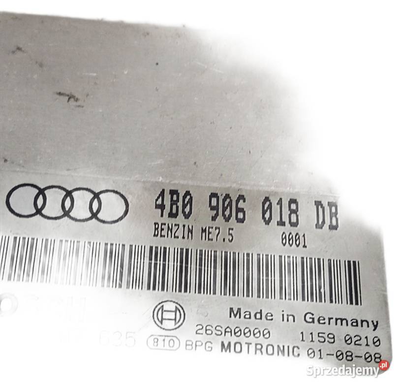 Sterownik silnika ECU Bosch 4B0906018DB Audi A6 wielkopolskie