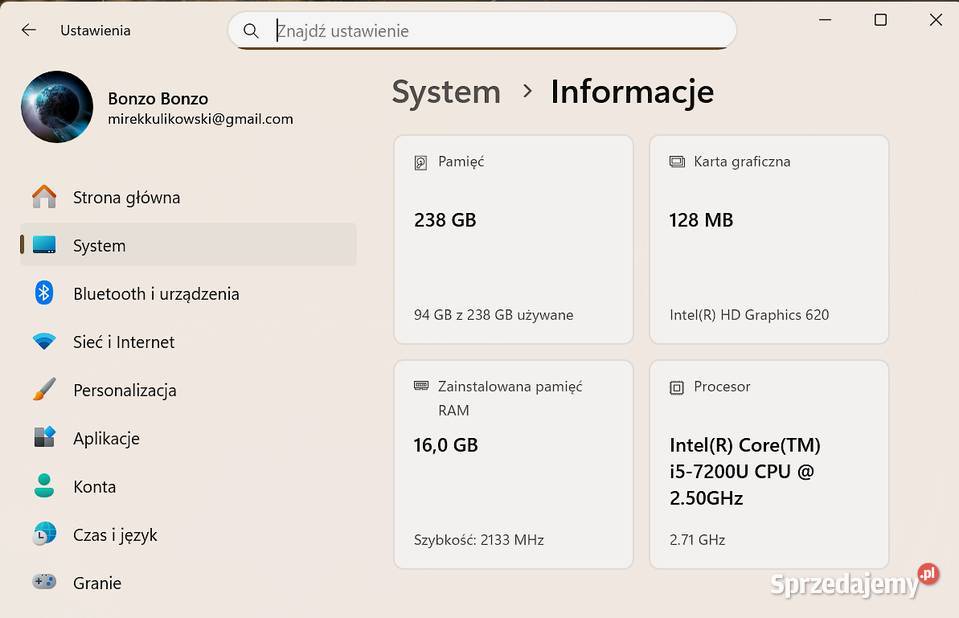 Laptop DELL Latitude 7480 i5 7200U 16Gb ram 256 Laptopy i netbooki Opole