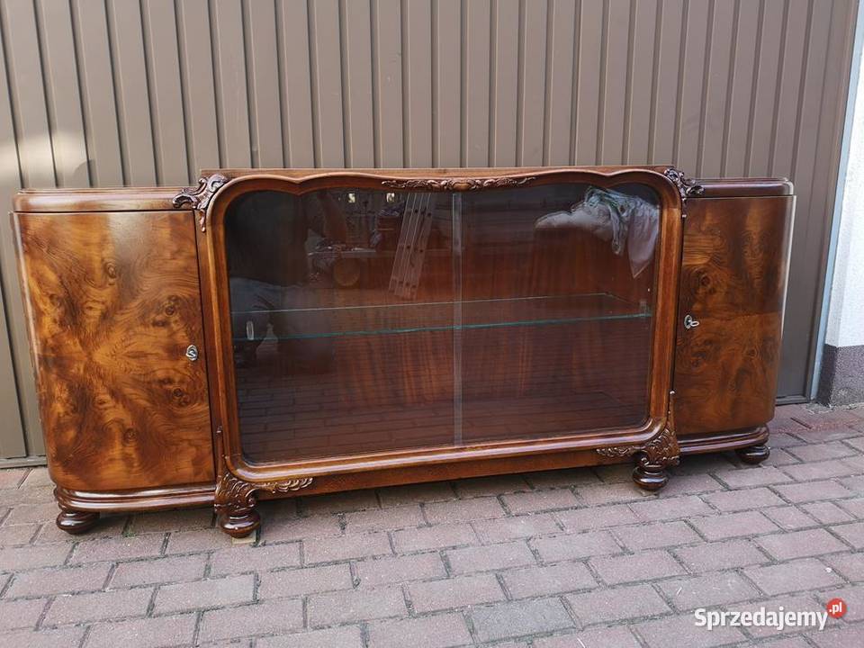 Komoda RTV ARTDECO Zjawiskowa Orzech Niska Stara Swarzędz