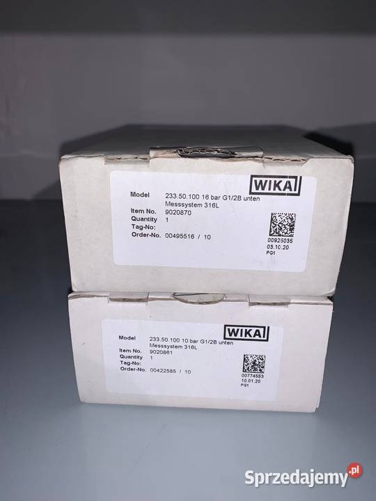 Manometr WIKA 23350 9020861 mazowieckie Warszawa
