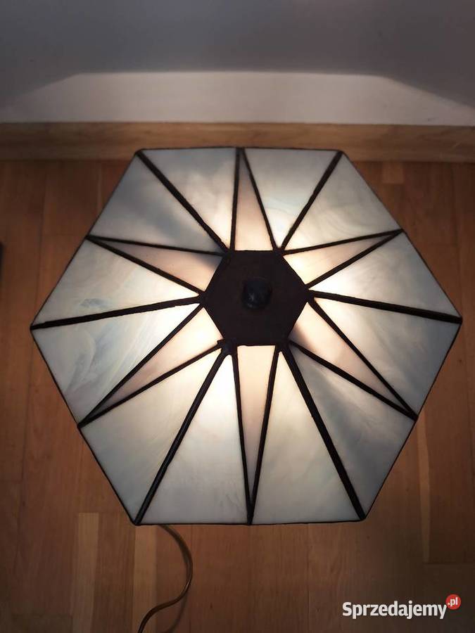 Lampa witrażowa stojąca szkło Tiffany biurkowa Gdańsk