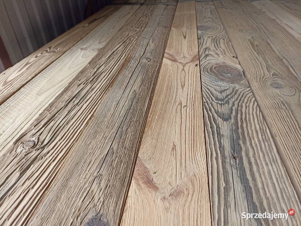 Stare drewno deski na ścianę z rozbiórki stodoły Kielce