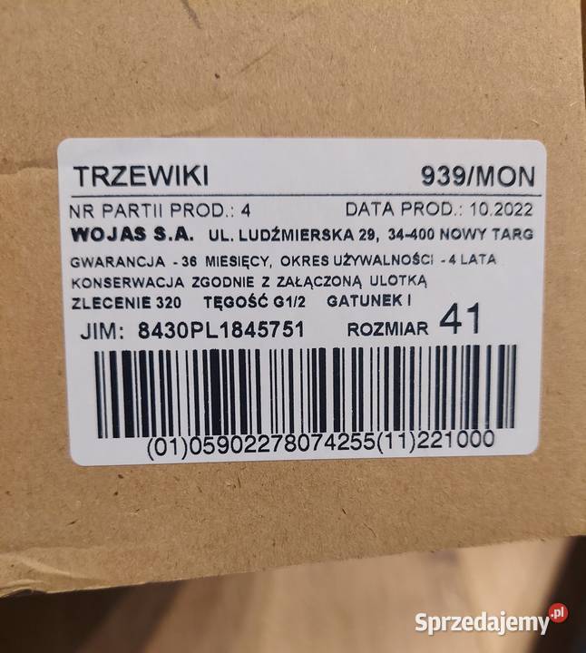 Trzewiki wojskowe MON Kraków