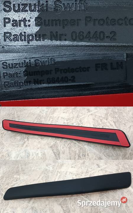 SUZUKI SWIFT 05 ZESTAW LISTW OCHRONNYCH ZDERZAKA osobowe Pleszew